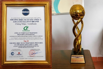 🏆 CONTINENTAL VINH DỰ ĐẠT GIẢI THƯỞNG THƯƠNG HIỆU XUẤT SẮC CHÂU Á 2026